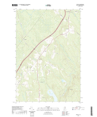 United States Geological Survey Crystal, ME (2021, 24000-Scale) digital map