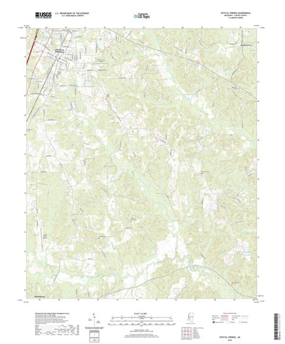 United States Geological Survey Crystal Springs, MS (2020, 24000-Scale) digital map