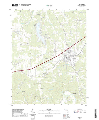United States Geological Survey Cuba, MO (2021, 24000-Scale) digital map