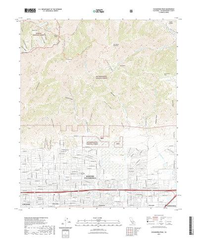 United States Geological Survey Cucamonga Peak, CA (2021, 24000-Scale) digital map