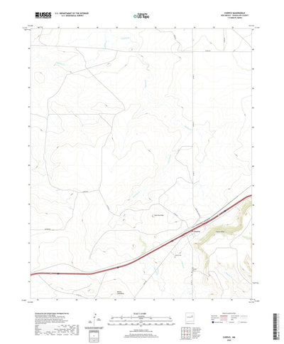 United States Geological Survey Cuervo, NM (2020, 24000-Scale) digital map