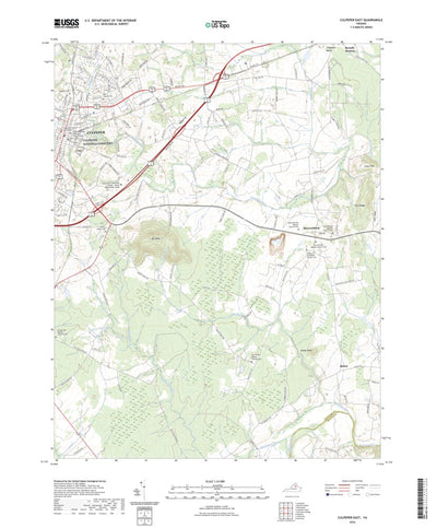 United States Geological Survey Culpeper East, VA (2022, 24000-Scale) digital map