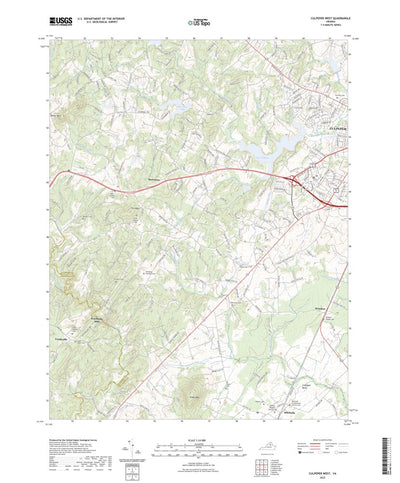 United States Geological Survey Culpeper West, VA (2022, 24000-Scale) digital map