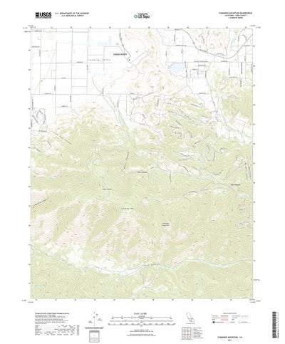 United States Geological Survey Cummings Mountain, CA (2021, 24000-Scale) digital map