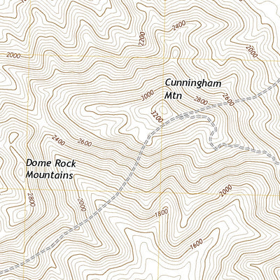 United States Geological Survey Cunningham Mountain, AZ (2021, 24000-Scale) digital map