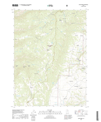 United States Geological Survey Curtis Ridge, UT (2020, 24000-Scale) digital map