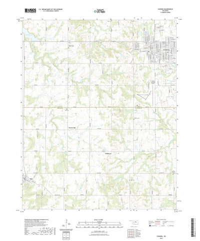 United States Geological Survey Cushing, OK (2022, 24000-Scale) digital map
