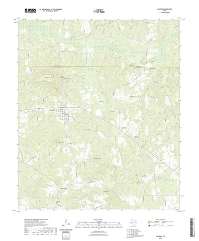 United States Geological Survey Cushing, TX (2022, 24000-Scale) digital map