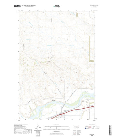 United States Geological Survey Custer, MT (2020, 24000-Scale) digital map