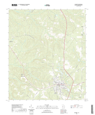 United States Geological Survey Cuthbert, GA (2020, 24000-Scale) digital map