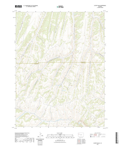 United States Geological Survey Cutoff Gulch, CO (2022, 24000-Scale) digital map