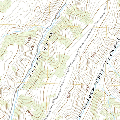 United States Geological Survey Cutoff Gulch, CO (2022, 24000-Scale) digital map