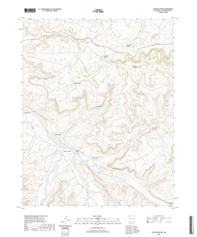 United States Geological Survey Cutter Canyon, NM (2020, 24000-Scale) digital map