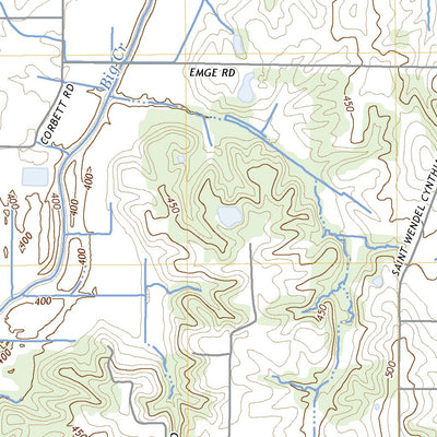 United States Geological Survey Cynthiana, IN (2022, 24000-Scale) digital map