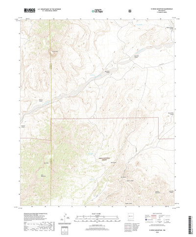 United States Geological Survey D Cross Mountain, NM (2020, 24000-Scale) digital map