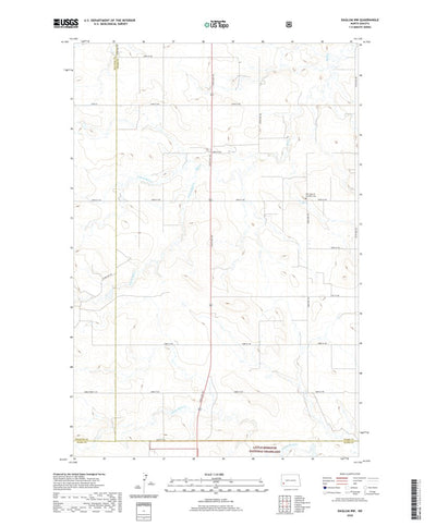 United States Geological Survey Daglum NW, ND (2020, 24000-Scale) digital map