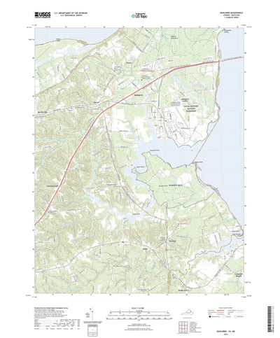 United States Geological Survey Dahlgren, VA (2022, 24000-Scale) digital map