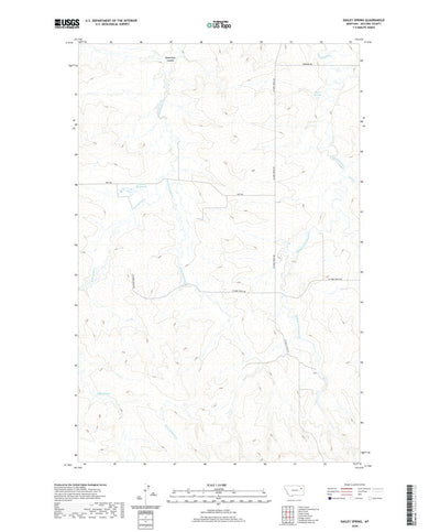 United States Geological Survey Dailey Spring, MT (2020, 24000-Scale) digital map