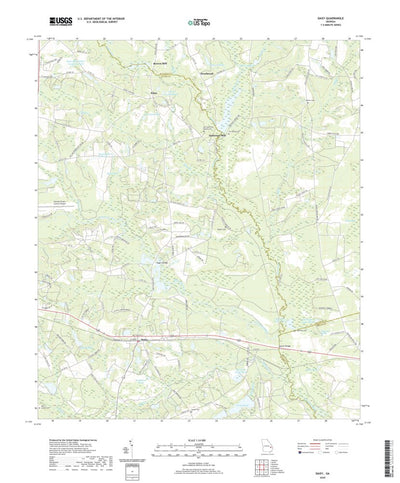 United States Geological Survey Daisy, GA (2020, 24000-Scale) digital map