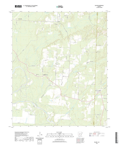United States Geological Survey Dalark, AR (2020, 24000-Scale) digital map