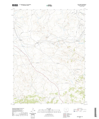 United States Geological Survey Dale Creek, WY (2021, 24000-Scale) digital map