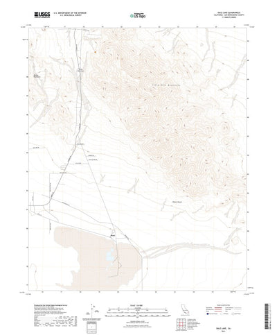 United States Geological Survey Dale Lake, CA (2021, 24000-Scale) digital map
