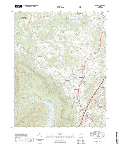 United States Geological Survey Daleville, VA (2022, 24000-Scale) digital map