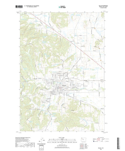 United States Geological Survey Dallas, OR (2020, 24000-Scale) digital map
