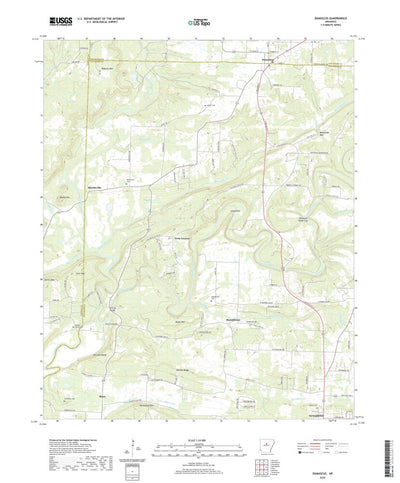 United States Geological Survey Damascus, AR (2020, 24000-Scale) digital map
