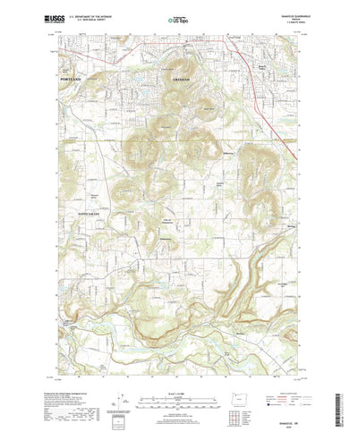 United States Geological Survey Damascus, OR (2020, 24000-Scale) digital map
