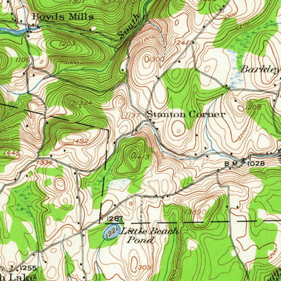 United States Geological Survey Damascus, PA-NY (1920, 62500-Scale) digital map