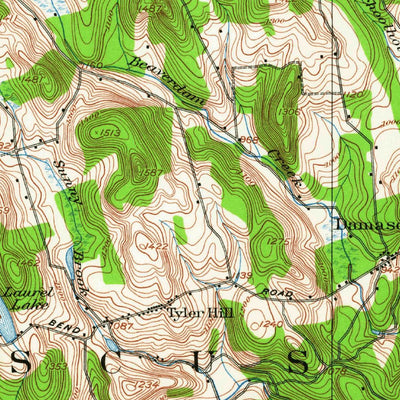 United States Geological Survey Damascus, PA-NY (1920, 62500-Scale) digital map