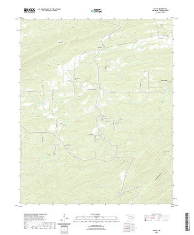 United States Geological Survey Damon, OK (2022, 24000-Scale) digital map
