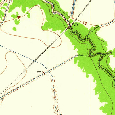 United States Geological Survey Danbury, TX (1943, 24000-Scale) digital map