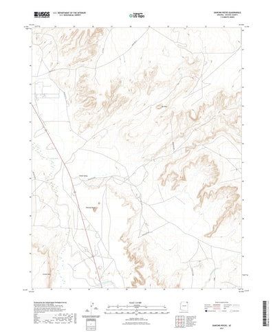 United States Geological Survey Dancing Rocks, AZ (2021, 24000-Scale) digital map