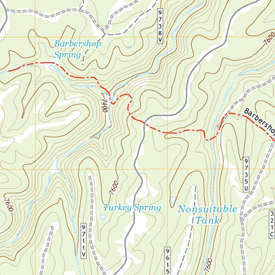 United States Geological Survey Dane Canyon, AZ (2021, 24000-Scale) digital map