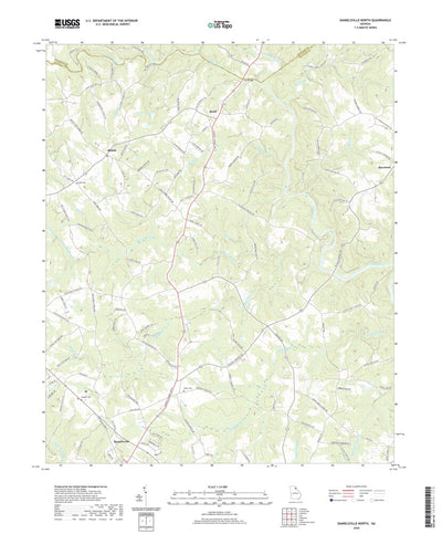 United States Geological Survey Danielsville North, GA (2020, 24000-Scale) digital map