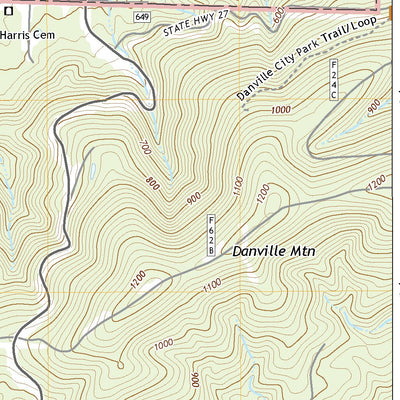 United States Geological Survey Danville, AR (2020, 24000-Scale) digital map