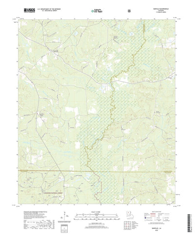 United States Geological Survey Danville, LA (2020, 24000-Scale) digital map