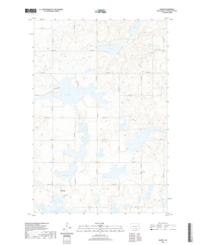 United States Geological Survey Danzig, ND (2020, 24000-Scale) digital map