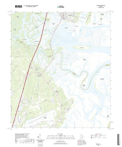 United States Geological Survey Darien, GA (2020, 24000-Scale) digital map