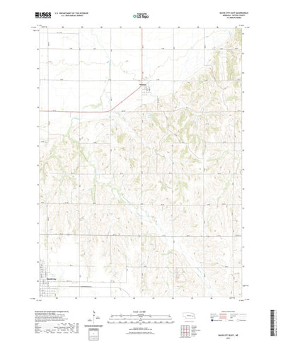 United States Geological Survey David City East, NE (2021, 24000-Scale) digital map