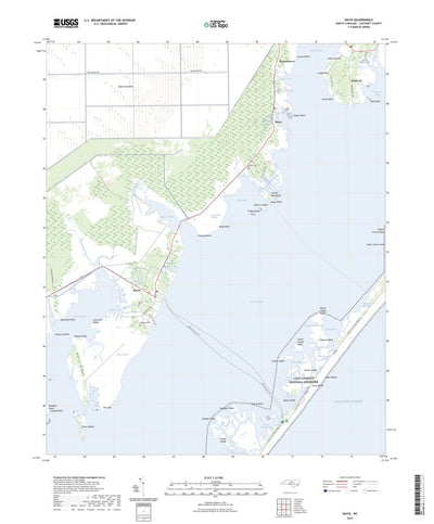 United States Geological Survey Davis, NC (2022, 24000-Scale) digital map