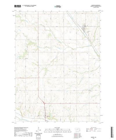 United States Geological Survey Dawson, NE (2021, 24000-Scale) digital map