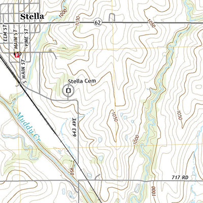 United States Geological Survey Dawson, NE (2021, 24000-Scale) digital map