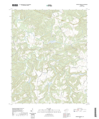 United States Geological Survey Dawson Springs SE, KY (2022, 24000-Scale) digital map