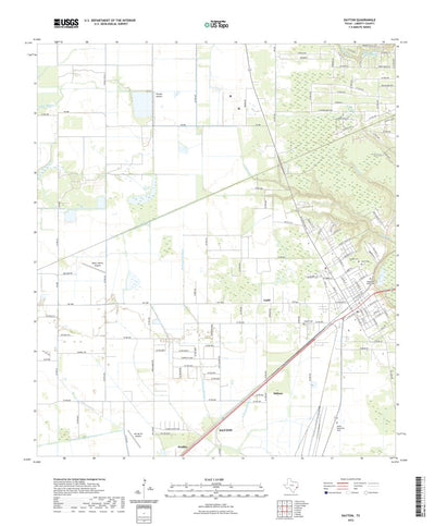 United States Geological Survey Dayton, TX (2022, 24000-Scale) digital map