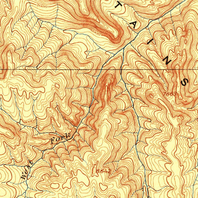 United States Geological Survey Dayton, WY-MT (1895, 125000-Scale) digital map