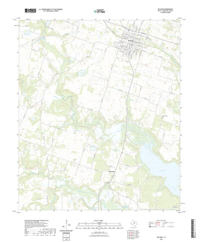 United States Geological Survey De Leon, TX (2022, 24000-Scale) digital map