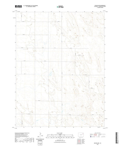 United States Geological Survey De Nova NW, CO (2022, 24000-Scale) digital map